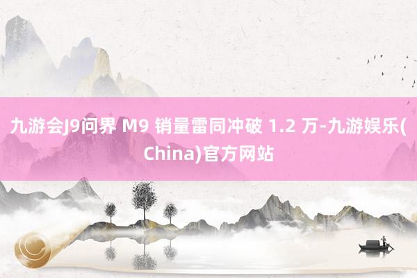 九游会J9问界 M9 销量雷同冲破 1.2 万-九游娱乐(China)官方网站